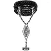 Braccialetti di fascino Vintage Party anni '20 Anello di bracciale Flapper Set ruggente anni '20 The Great Gatsby Austrian Crystals Imitation Accessorio perla