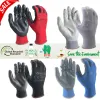 Gants 24 pièces / 12 paires de travail professionnel gants de protection des hommes constructions femmes jardin gant de course en nylon rouge en nylon rouge