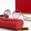 2024 Neue Luxusdesigner Sonnenbrille für Männer Sommer Ovale Farbtöne polarisierte Augenbrillen Schwarz Vintage Übergroße Sonnenbrille von Frauen Männliche Sonnenbrille mit Box 2309