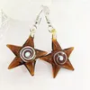 Серьги с свиньями 5 сетов Summer Star Starfish Spiral Lampwork Jewelry Jewelry Murano Glass китайский стиль для женщин ручной работы