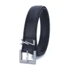 Cinturones de diseño Mujeres Cinturones de moda de lujo de alta calidad Pon Hebre de cuero liso Cinturón de cuero 2.0/3.0 cm de ancho Semana de la moda del mismo cinturón bonito regalos