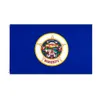 Баннерные флаги Johnin 3x5fts Миннесота Флаг Прямой фабрика Оптовая 90x150см Земля Лейкс США штат 1858 Достав