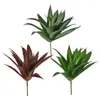 Fiori decorativi 3 pezzi di piante succulente artificiali simulazione aloe decorazione di piante finte per (3 colori)
