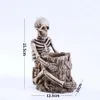 Skull-Pen Holder Skeleton Key Holder Makeup Brush Holder Home Office Dest Suppliesオーガナイザーアクセサリー