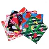 Abbigliamento per cani 5 pezzi di colore a colori misti di frutta stampare bavaglini di cotone morbido bandana triangolare bandana forniture