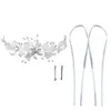 Hair Clips Style Bridal Wedding Flower Headband Children's Show Tiara Butterfly Band Sweet Jewelry Accessories