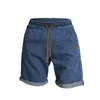 Été mince coton pur décontracté capris de couleur un denim short denim lâche