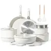 Set di pentole pentole e padelle impostano manico staccabile Kitchen induzione non stick con rimovibile