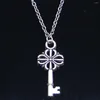 Chains 20pcs Fashion Necklace 30x13mm Retro Treasure Chest Key Pendants Short Long Women Men Colar Gift Jewelry Choker