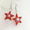 Серьги с свиньями 5 сетов Summer Star Starfish Spiral Lampwork Jewelry Jewelry Murano Glass китайский стиль для женщин ручной работы