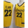 Iowa Basketball Jersey Hawkies Caitlin Clark Embroidery University NCAA Jersey