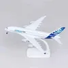 Dekorativa föremål Figurer 18cm Diecast Metal Alloy Airplane Model Toy för A380 Prototyp Airlines Aircraft Plan med Landing Gears Toy for Collections T240505