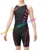 Swimwear féminin Femelle Traine polyvalente Travail de natation du genou BodySuit Sports Race Swimming Swimsuit Summer Bath