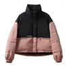 Women's Jackets Female Coats Pink Cropped Thick Padding Duck Down Short Quilted Padded Winter Promotion Luxury High Quality