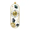 Dekoracyjne figurki styl kreatywny dekoracja ścienna zegar ginkgo liść wisiorka domowy dom