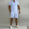 Мужские спортивные костюмы Мужские костюмы летние поло. Повседневные шорты с короткими рукавами.