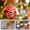 Decoratieve beeldjes kerstboomtrommel voor kersthangende hangers kleurrijk glitter versiering ornament