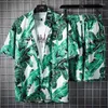 Herrspår Hawaiian Beach Set Personlig tryckta korta ärmskjortor för män och kvinnor vid havet Fritidssemester Floral