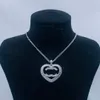 Hochwertige Designer-Halskette-Marke Titanium Stahl Brief Anhänger Frauen goldplattierte Kristallperlenschmuckzubehör Hochzeit Geschenk