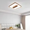 Couleur en bois profond rétro Ventilateur de plafond rond sans lambe avec lampe légère LED 3 Ventilateur électrique silencieux 220V