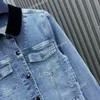 Jaqueta de jeans de manga longa para mulheres 1fepj designer feminino letras casaco jeans jackets curtos luxurosos l mulheres de outono jeans de jeans