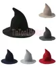 Halloween witch hat Men and Women wool Knit Hats Fashion Solid Girlfriend Gifts Party Fancy Dress DHL GT09299441487