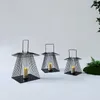 Candele Candele in ferro battuto supporto creativo Black Rustic Wedding Centrotavola Lanterns Decorazione per la casa Bougeoir Room Forniture Ah50zt