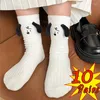 Women Socks Epligg 2024 Women's 10 Pairs Fashion Transparent Casual Mesh Ankle Low Cut Retro Breathable Short