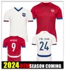 2024 SERBIA Soccer Jerseys SERGE J Srbija VLAHOVIC MITROVIC PAVLOVIC TADIC MILENKOVIC ZIVKOVIC Football Shirt 2023 uniforms SERGEJ EURO