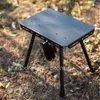 Camp Furniture Outdoor Tactical Stuhl Aluminiumlegierung tragbarer Campinghocker Klapptaste Leichtes BBQ Picknick -Angelstühle mit Aufbewahrungstasche