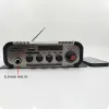Amplificateur 4.0 Channel Bluetooth stéréo HiFi Amplificateur Support 6,5 mm Mic Home Theatre avec 12V5A Power AV Cable USB SD FM Karaoke Amp