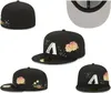 2024 nieuwste gepaste hoeden snapbacks hoed baskball caps All Team Logo man vrouw buiten sport borduurwerk katoen platte gesloten beanies flex sun cap maat 7-8