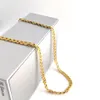 18K vast geel G f Gouden Curb Cuban Link Chain ketting Hip-hop Italiaanse stempel Au750 Men's Women 7mm 750 mm 75 cm lang 29 inch 257m