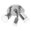 3 Ways roteerbaar plafondlicht GU10 Basis plafond Spotlight Modern brede woonkamer keuken slaapkamerlampen AC100-220V