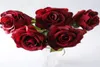 12шт Real Touch Rose Artificial Flowers Roses Open Whoisture Fake Single Rose Natural Rose Flowers 15 цветов для свадьбы F7503045