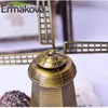 Dekorative Objekte Figuren Bronzern Highlighter Antike Bronze Holländische Windmühle Statue Metalleinrichtung Artikel Holland Windmill Figurinehome Office Deskto