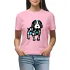 Kadın Polos Köpek İskeleti T-Shirt Yaz En İyi Kadın Giyim Tişörtleri Kadınlar Grafik Tees