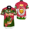 Chemises décontractées pour hommes Impression complète Burundi Flag Carte Graphique pour hommes à manches courtes Hawaiian Beach Mens Mens National Emblem Blouses Tops