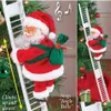 Decorazioni natalizie Claus Electric Climbing Santa Ladder Doll Decoration P giocattolo per festa di Natale Giordino Dlenge Drop Delivery Delivery Dhg4v DHG4V