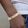 Länkarmband stretch rostfritt stål armband armband för kvinnor flicka vattentätt smycken gåva dropship