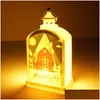 Dekoracje świąteczne Sublimacja Latarni Lampa Lampa kominkowa ręczna lekka dwustronna dla domu i na zewnątrz upuszczona dostawa ogrodu fe dhplk