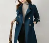 Dames039S Trench Coats Women Long Trench Coat Spring Autumn Ladies Double Breasted Windbreaker Casual Slim Office Coat vrouw S7480411