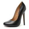 Chaussures habillées Designer Femmes pompes Fashion Point Toe Patent Cuir 15 cm Talons minces Stiletto Haute chaussure Black