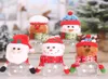 Пластиковая конфетная банка рождественская тема Маленькие подарочные пакеты Рождество Кэндс Коробка Кернисты Ремесла для домашних вечеринок для новогодних детских подарков294764320