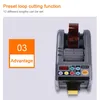 Máquina de corte de cinta de cinta automática 110V220V IMPLEMENT 6-60 mm Cinta adhesiva Máquina de embalaje de doble cara 240426