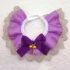 Vêtements de chien Bowtie Bandanas Bandanas Romantic Bowknot Bells Collar