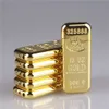 Fancy Design Cigar Lighter Navulable Metal Gold Brick zonder Gas Lighter Factory Groothandel