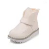 Stivali neve più taglia 34-44 2024 piattaforma donne scarpe inverno inverno alla caviglia impermeabile in pelliccia GH89J