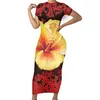 Abiti da festa Noisydesigns Women Summer Sexy BodyCon Dress BodyCon Strap Strap Beach Club Rope 2024 Boemian Plumeria Floral Plus 4xl