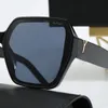 Übergroße Luxus -Sonnenbrille für Frau Mann Brandbrief Tempelquadrat Rahmen Herren Designer Sonnenbrille Anti -Strahlungslinsen Mode Sonnenbrille Strand Sonnenlicht Schatten